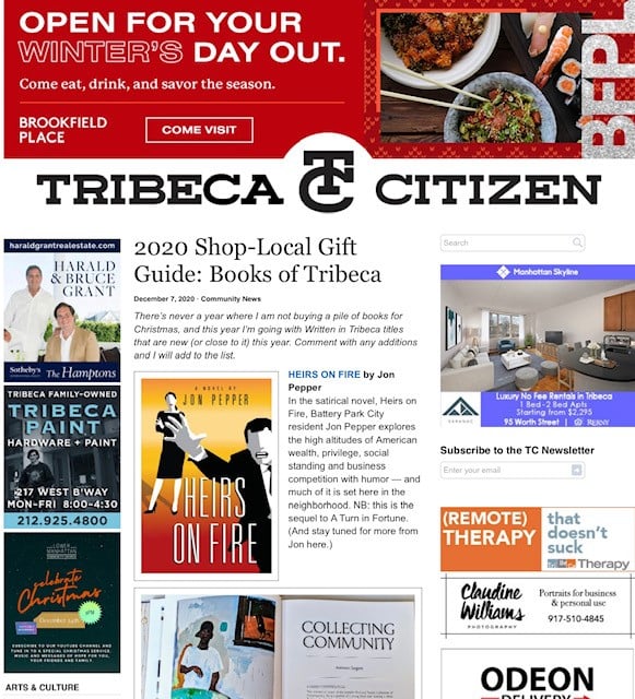 Tribeca Citizen, 2020 Shop-Local Gift Guide: Books of Tribeca